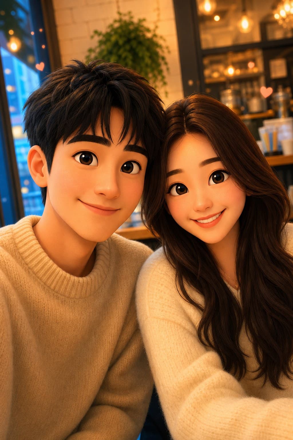 Couple photo in 3D Cartoon style